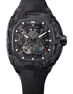 Shop TSAR BOMBA Men's Automatic Black Dial Watch for Men Online