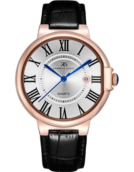 Buy Kenneth Scott Men's Analog White Dial Watch Online- K23053-SLBW ...