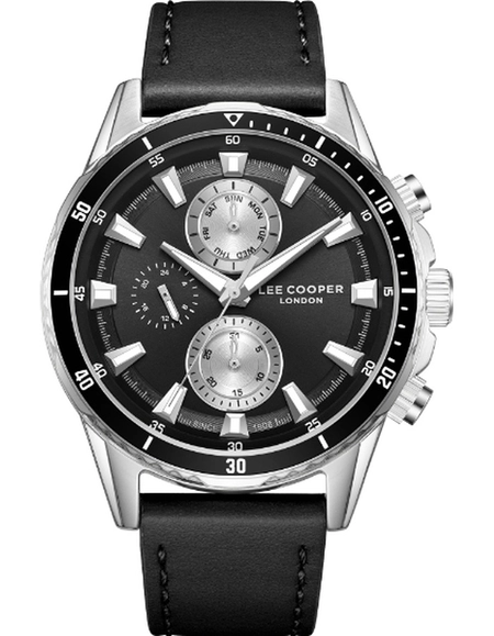Buy LEE COOPER Men's Multi Function Black Dial Watch Online