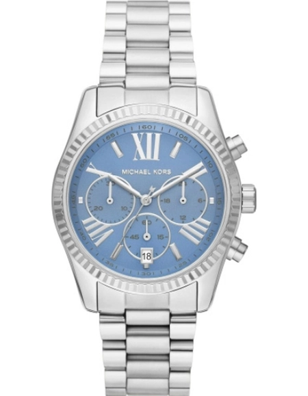 MICHAEL KORS LEXINGTON Casual's Blue Silver Dial Watch - MK7215