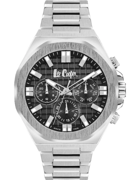 Buy Lee Cooper Men's Black Dial Multi Function Watch - LC07982.350