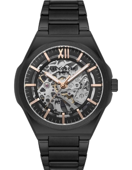 Buy Lee Cooper Men's Black Dial Automatic Watch - LC08051.650
