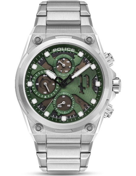 POLICE AIRFLOW Men's Multifunction Green Dial Watch - PEWGK2239104
