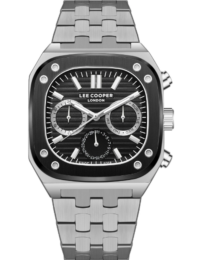 Buy Lee Cooper Men's Multi Function Black Dial Watch